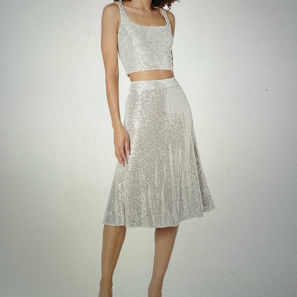 Dress the population sequin 3 piece set. NWT